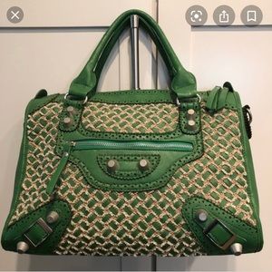 Nicole Lee green hand bag